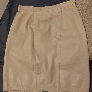 Genuine Leather mini skirt